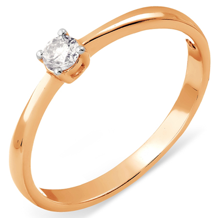 Кольцо, золото, бриллиант, Т141017504
